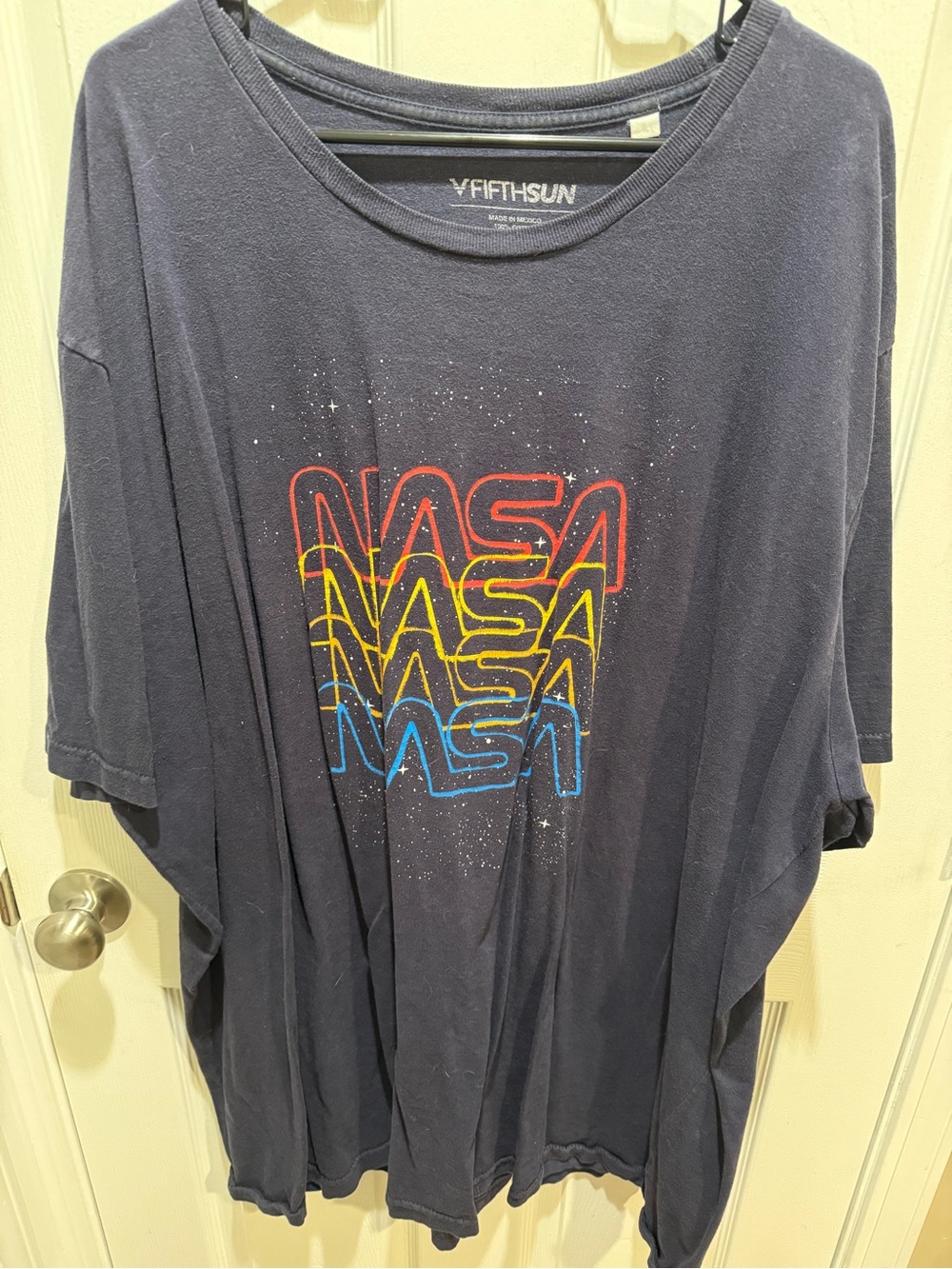 Fifth Sun Navy Short-Sleeve NASA Stack Graphic Tee